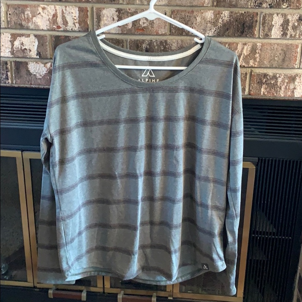 2 for $5 NWOT Striped Alpine Design Top